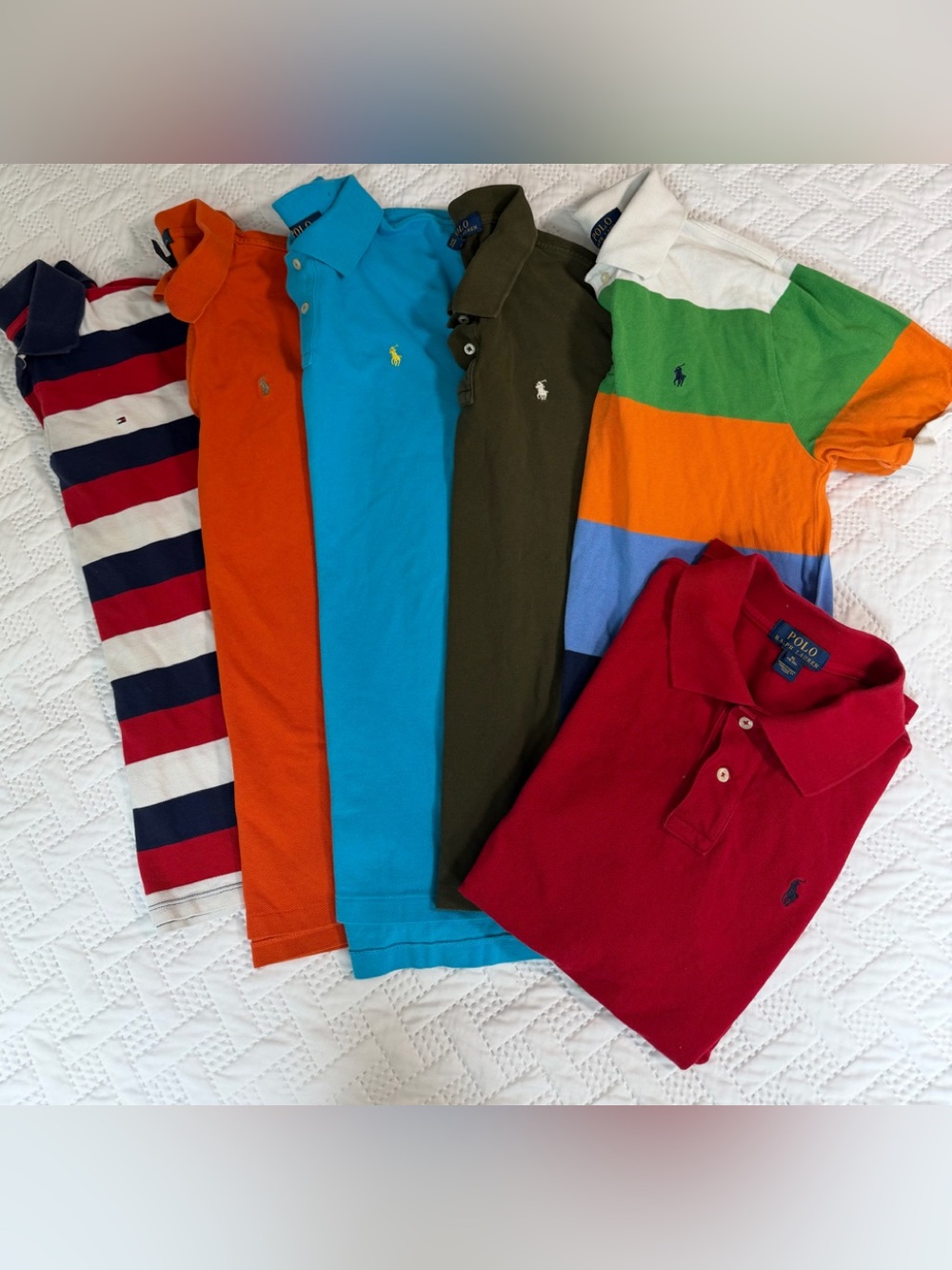 Polo Ralph Lauren Tommy Hilfiger Youth Boy XL 18/20 Golf Collared Shirts Preppy